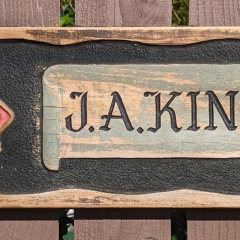 J. A. King road sign